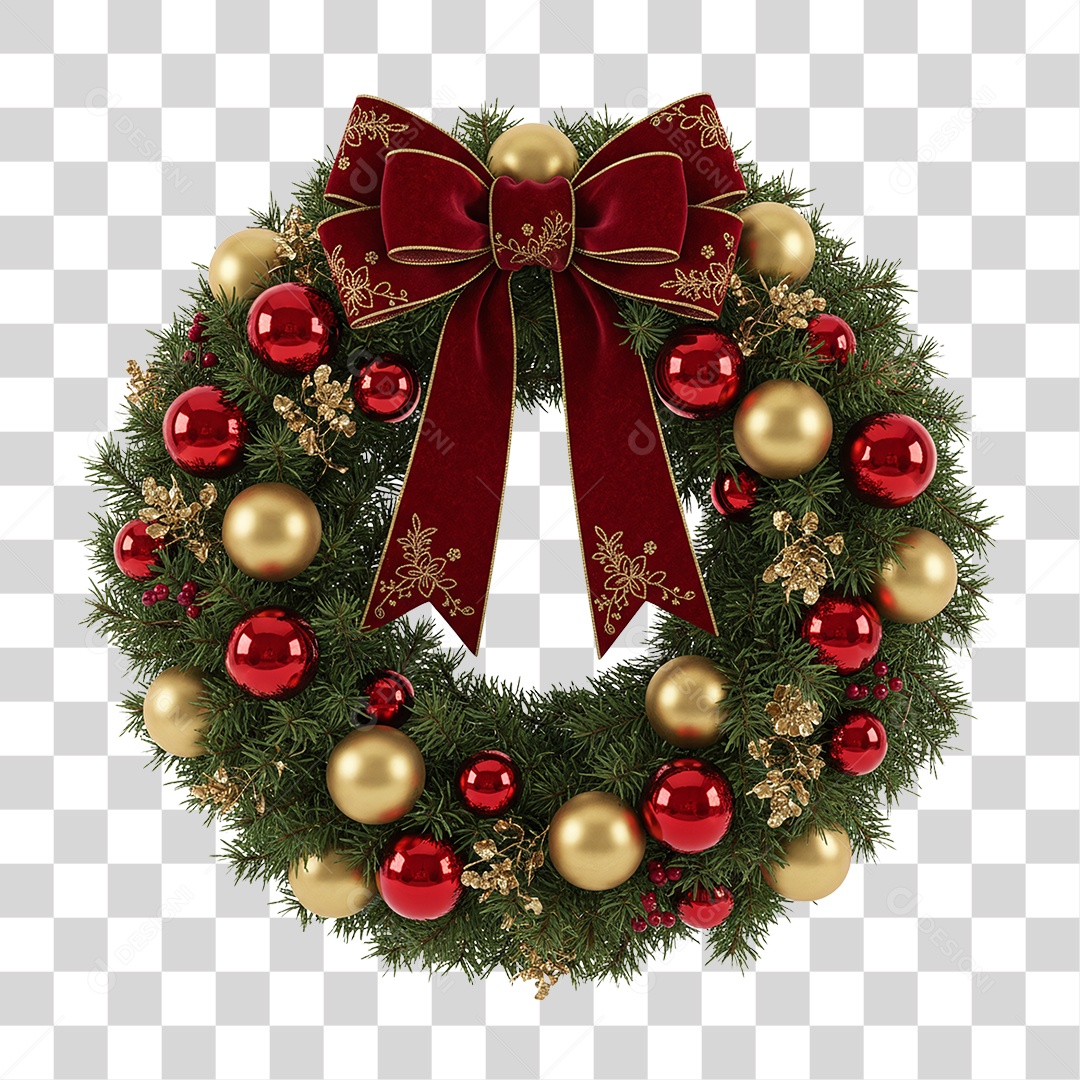 Guirlanda de Natal PNG Transparente