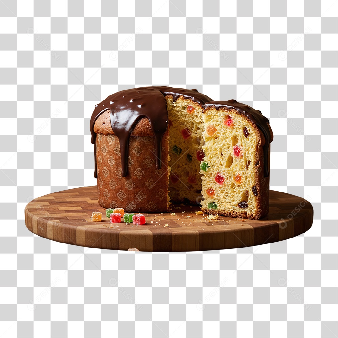 Panetone de Natal PNG Transparente