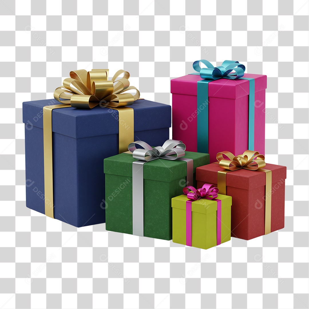 Caixas de Presentes PNG Transparente