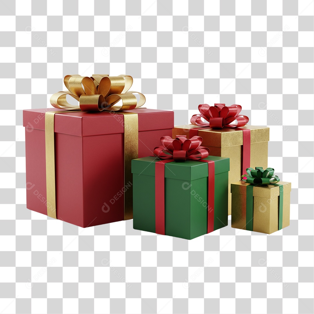 Caixas de Presentes PNG Transparente