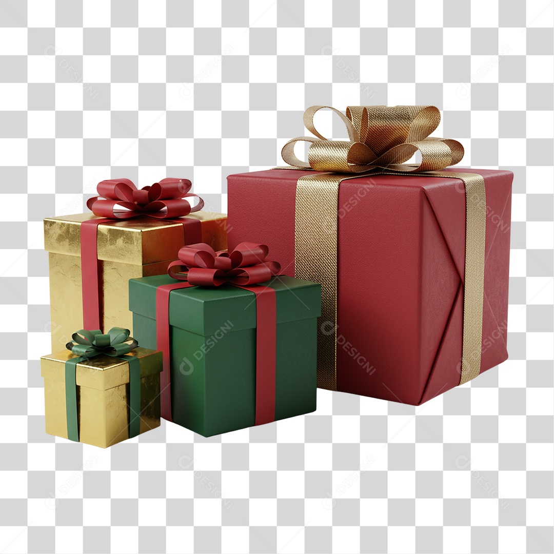 Caixas de Presentes PNG Transparente