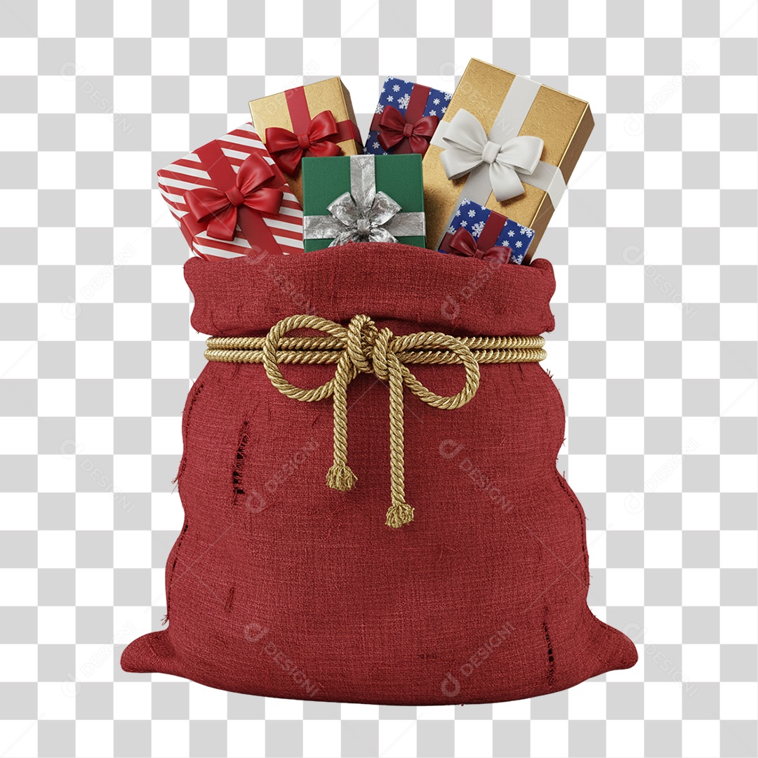 Saco de Presentes PNG Transparente