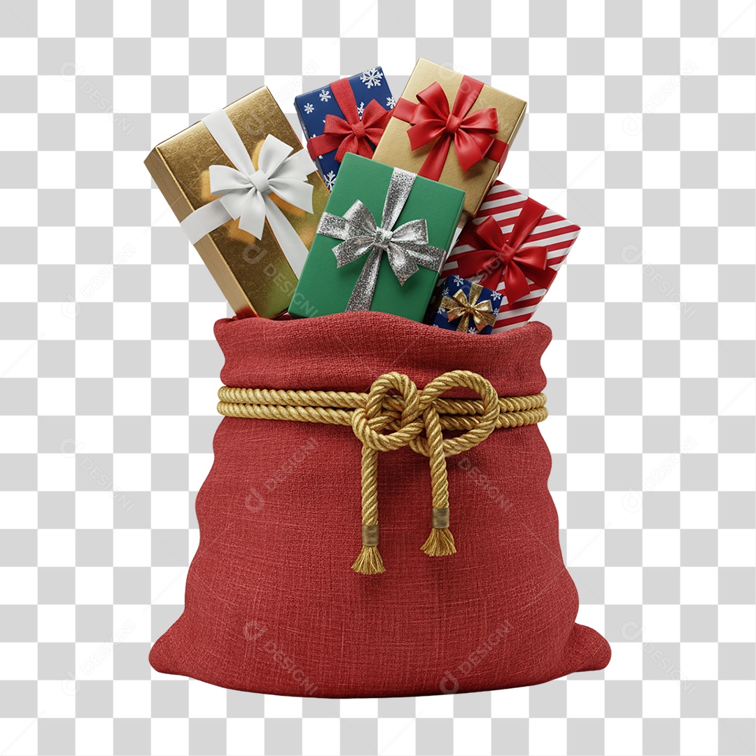 Saco de Presentes PNG Transparente