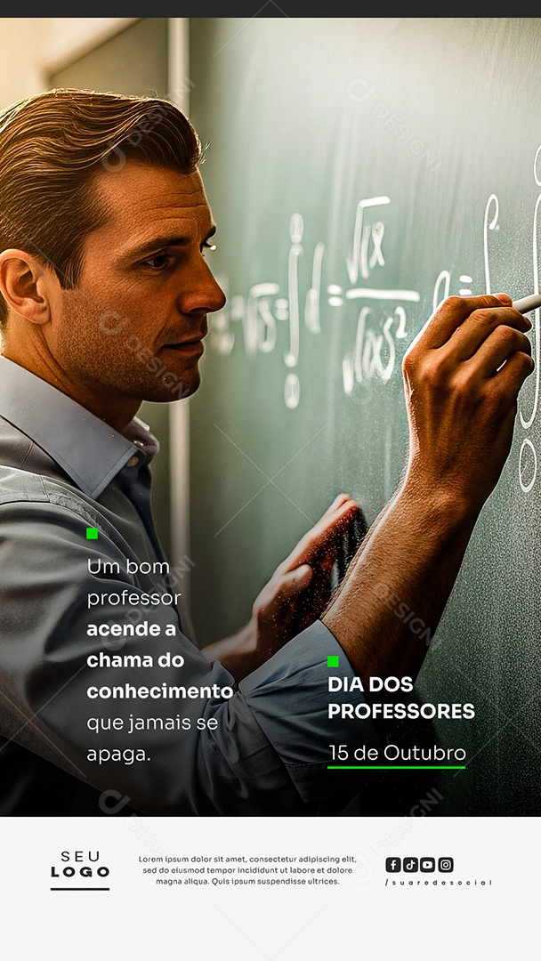 Story Dia dos Professores 15 de Outubro Social Media PSD Editável