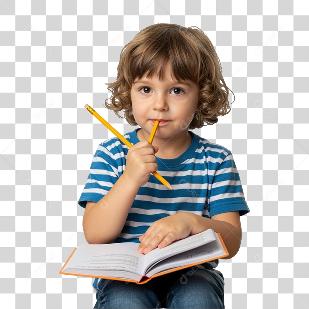 Criança Estudante PNG Transparente