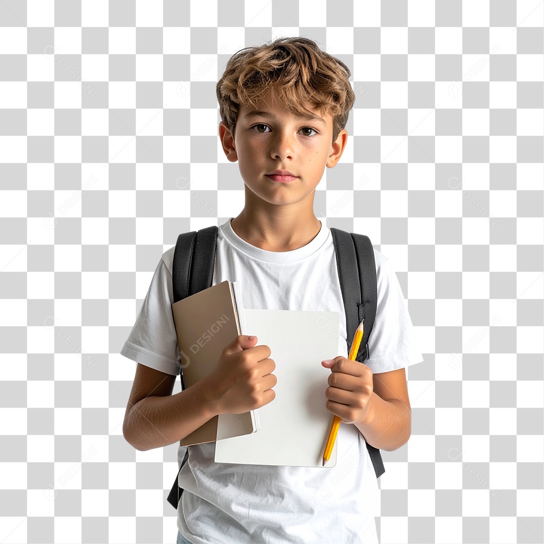 Criança Estudante PNG Transparente