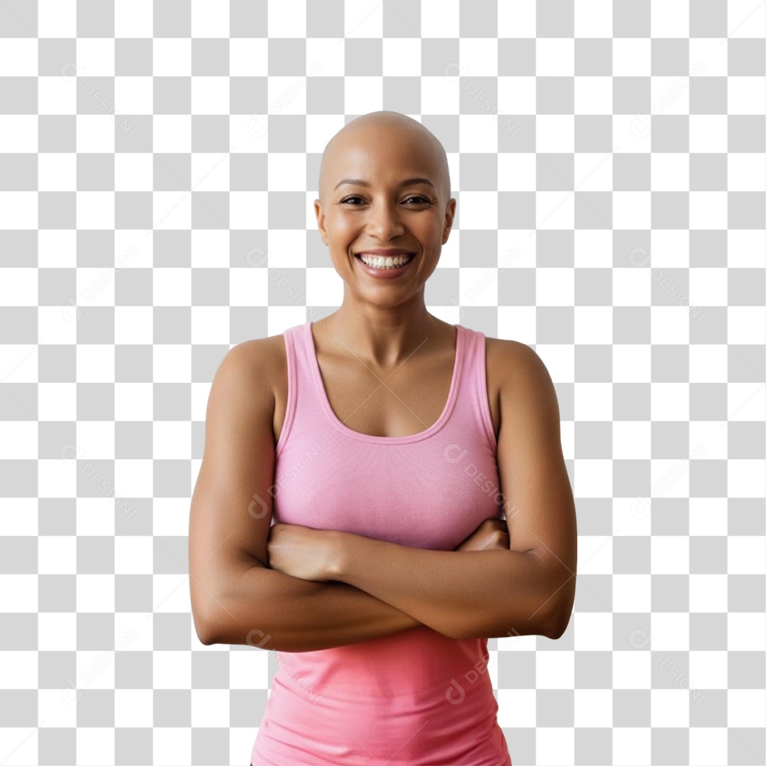 Mulher de Rosa Outubro Rosa Mês de Conscientização Sobre o Câncer de Mama PNG Transparente