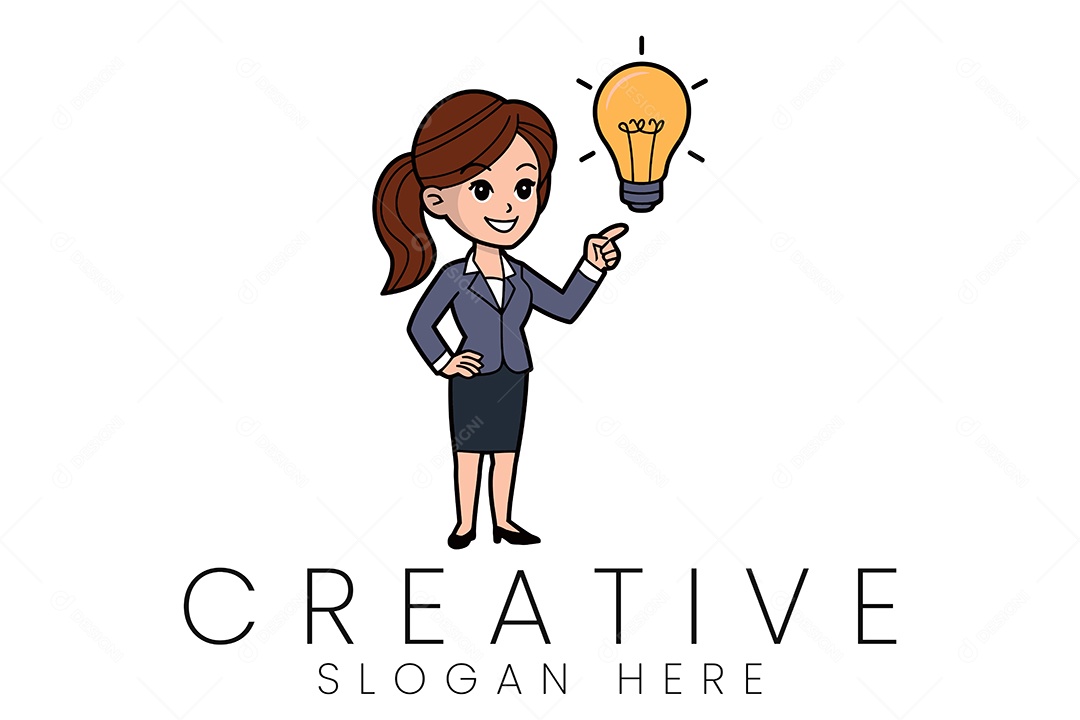 Logo de Empresa Ilustração Vetor EPS + AI Editável