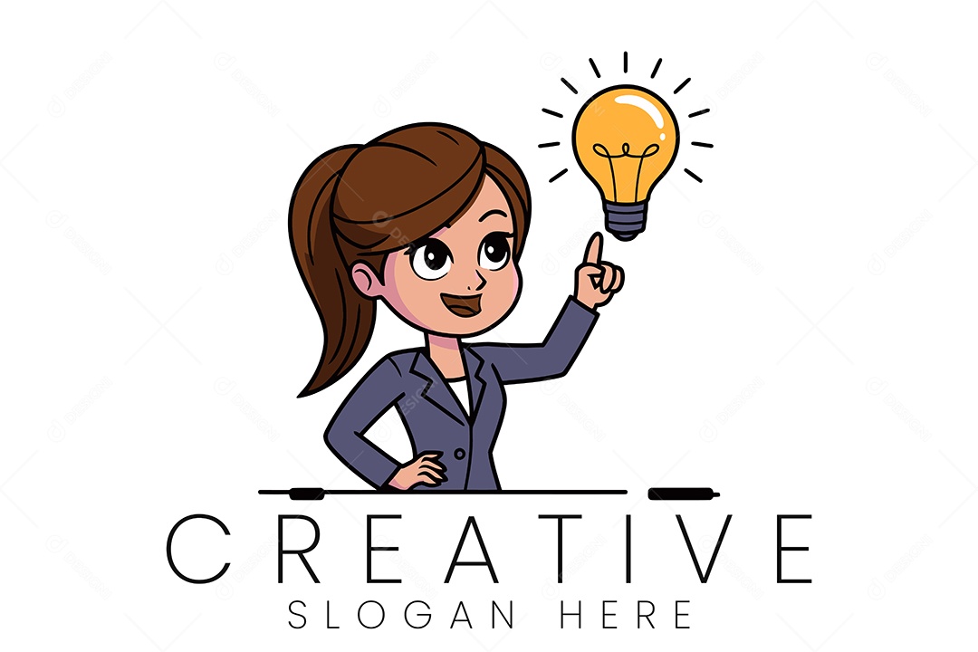 Logo de Empresa Ilustração Vetor EPS + AI Editável