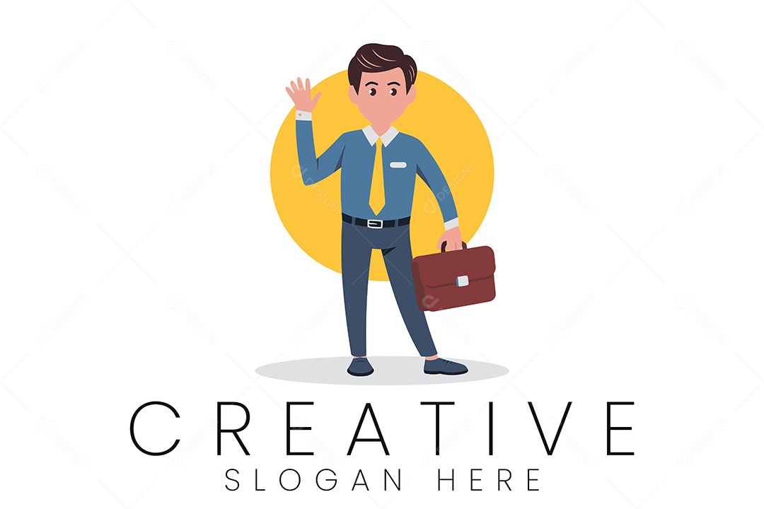 Logo de Empresa Ilustração Vetor EPS + AI Editável