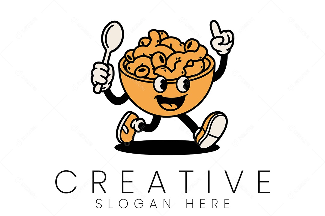 Logo de Comida Ilustração Vetor EPS + AI Editável