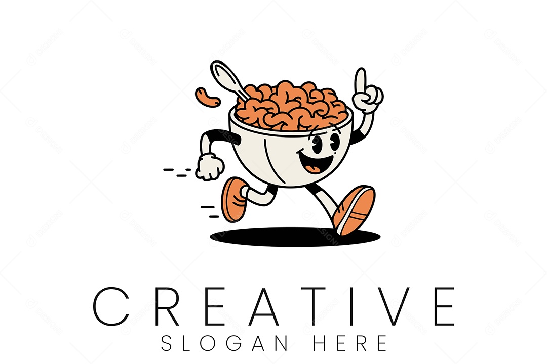 Logo de Comida Ilustração Vetor EPS + AI Editável