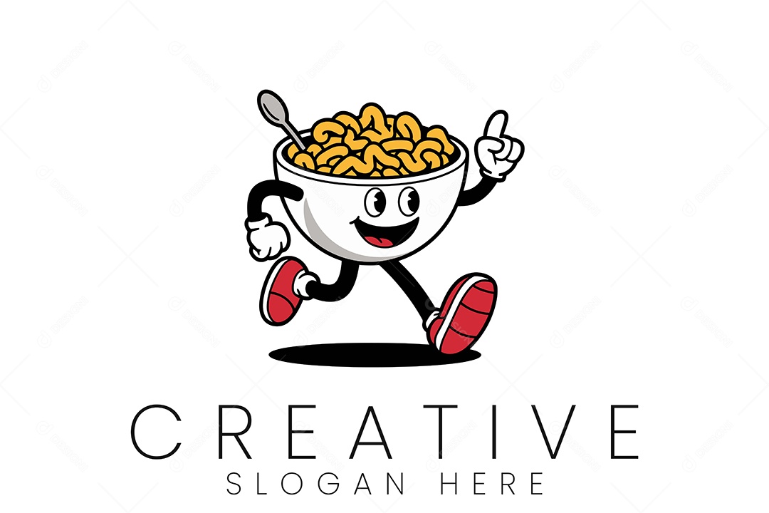 Logo de Comida Ilustração Vetor EPS + AI Editável