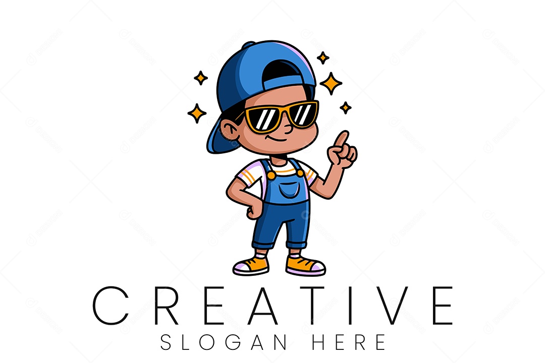 Logo de Empresa Ilustração Vetor EPS + AI Editável