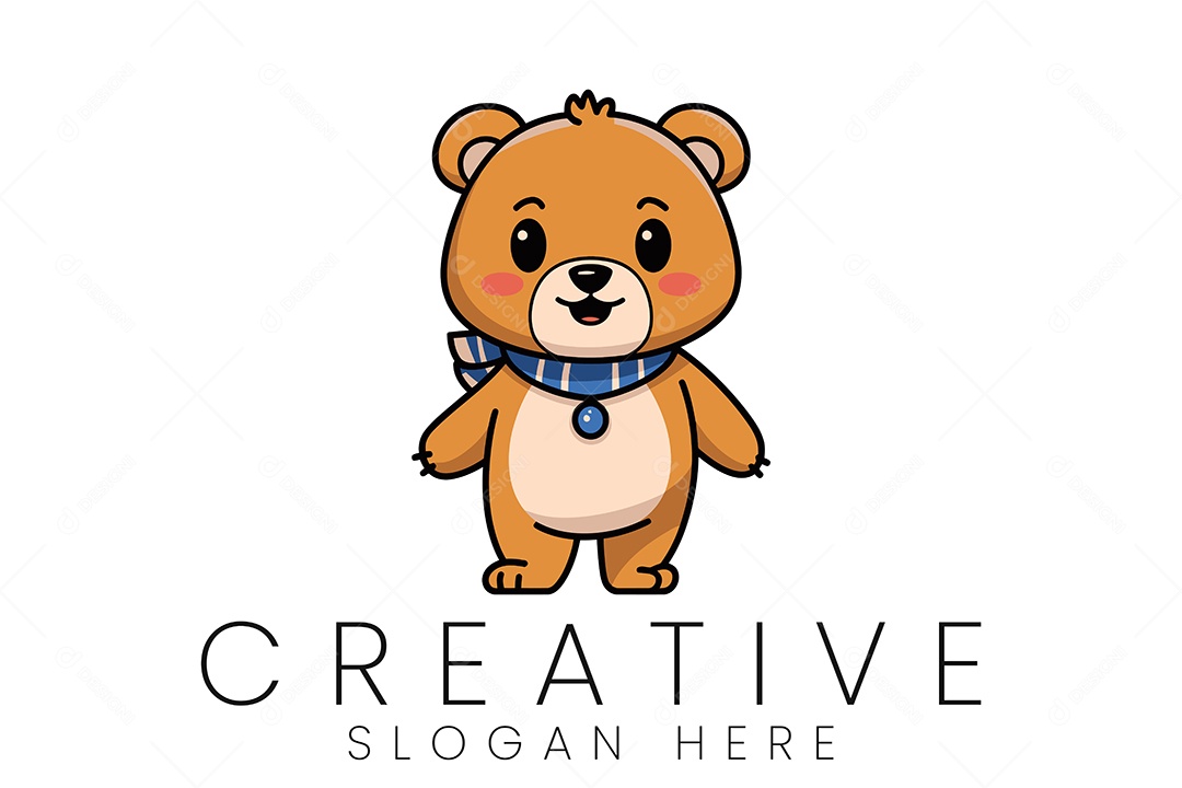 Logo de Animal Urso Ilustração Vetor EPS + AI Editável