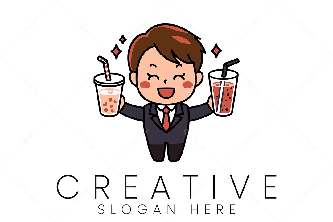 Logo de Empresa Ilustração Vetor EPS + AI Editável