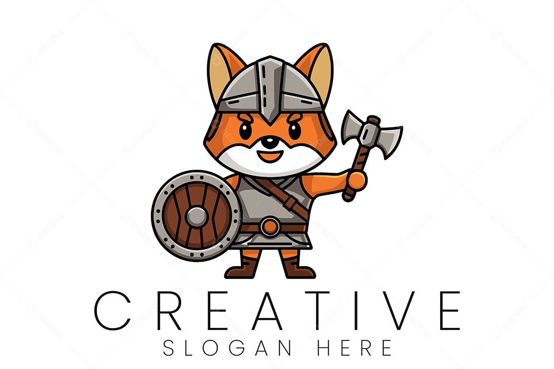 Logo de Animal Raposa Ilustração Vetor EPS + AI Editável