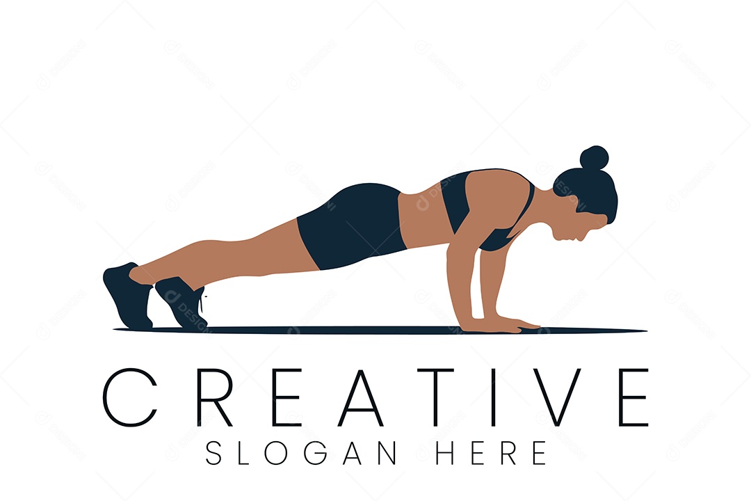 Logo de Calistenia Ilustração Vetor EPS + AI Editável