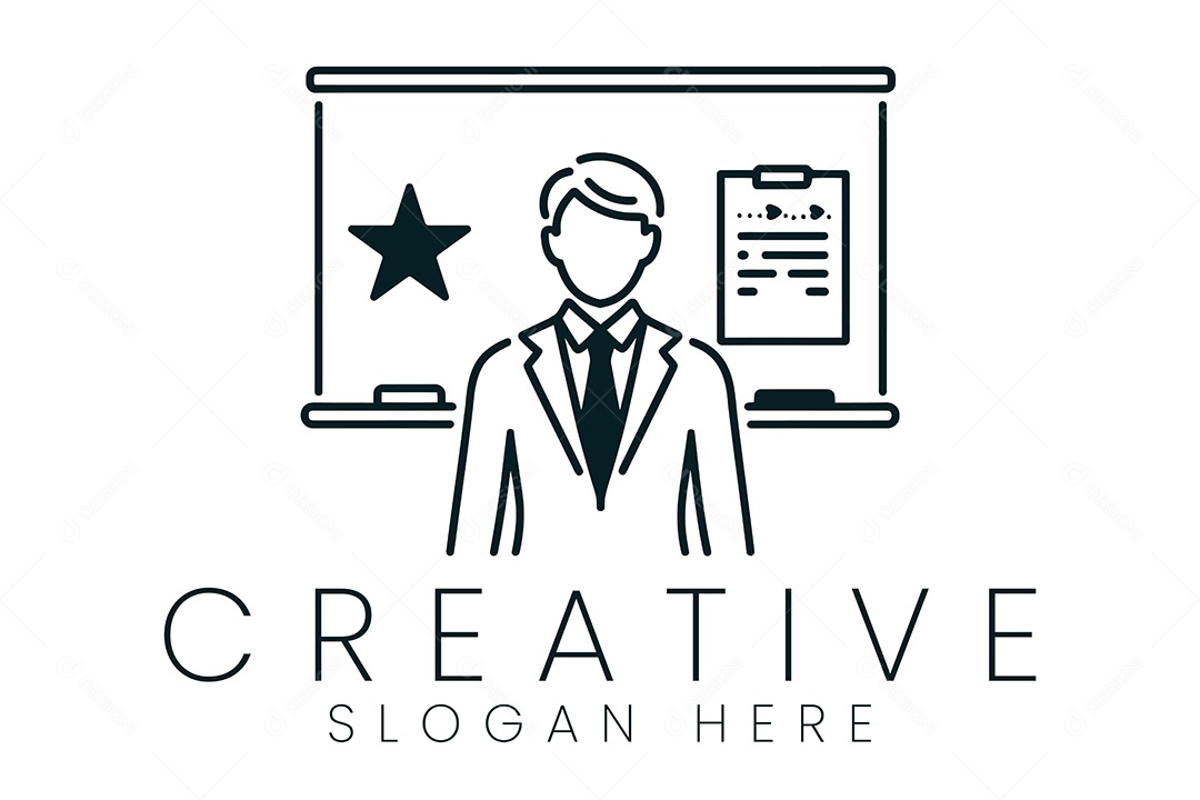 Logo de Advocacia Ilustração Vetor EPS + AI Editável