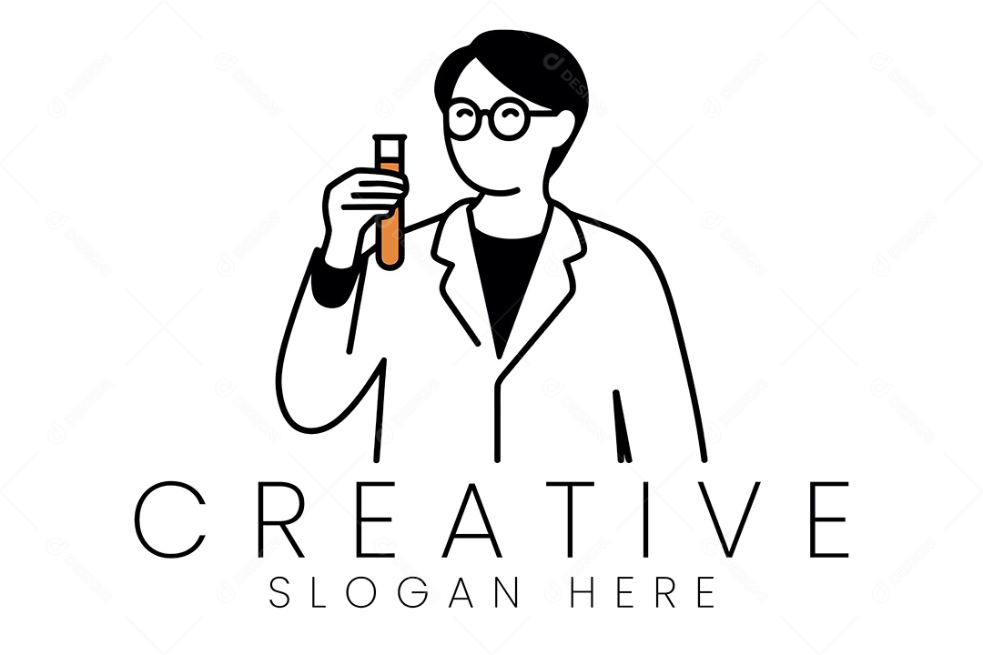 Logo de Laboratório Ilustração Vetor EPS + AI Editável