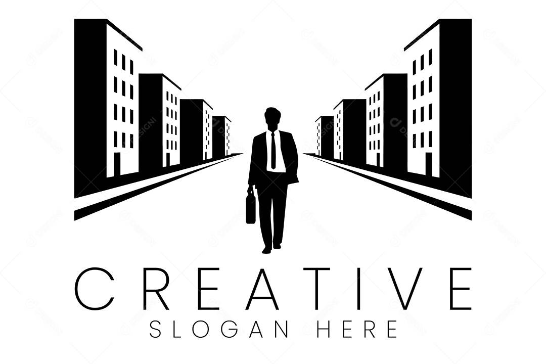 Logo de Advocacia Ilustração Vetor EPS + AI Editável