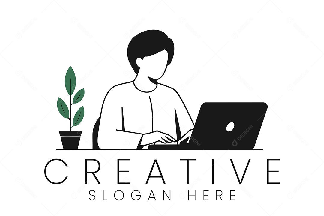 Logo de Escritorio Ilustração Vetor EPS + AI Editável