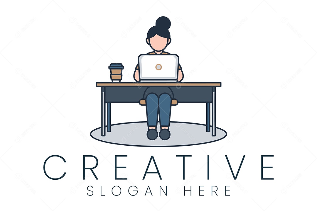 Logo de Empresa Ilustração Vetor EPS + AI Editável