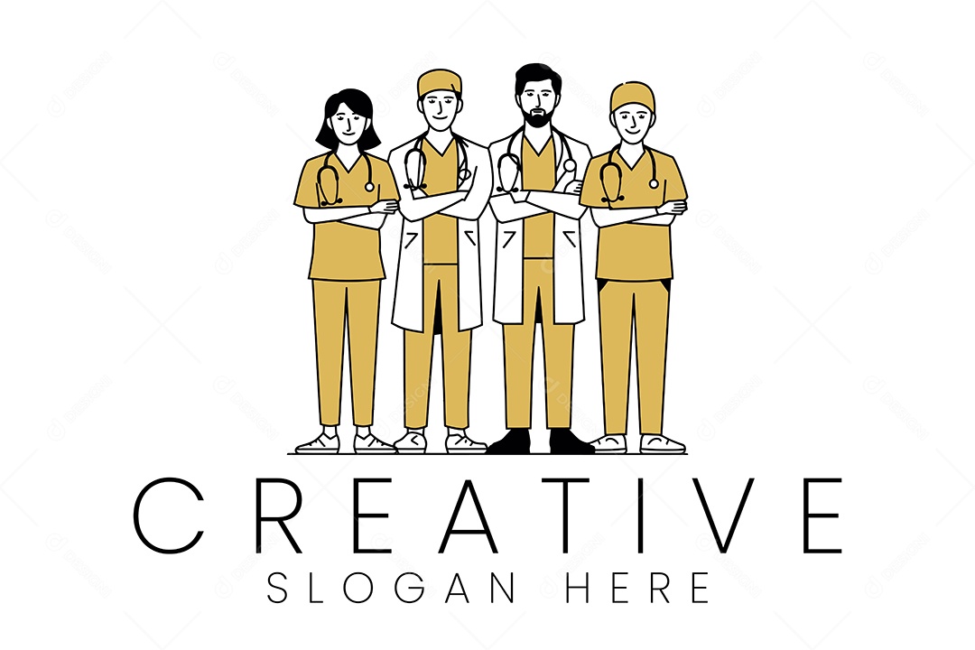 Logo de Medicina Ilustração Vetor EPS + AI Editável