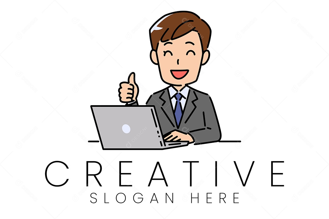 Logo de Empresa Ilustração Vetor EPS + AI Editável