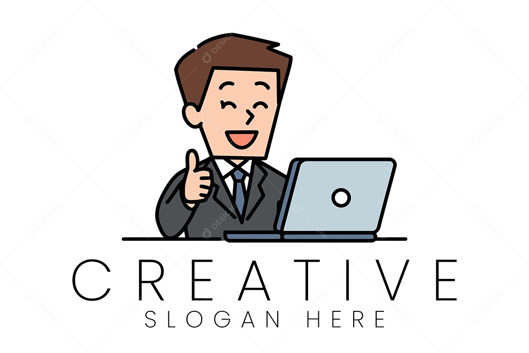 Logo de Empresa Ilustração Vetor EPS + AI Editável