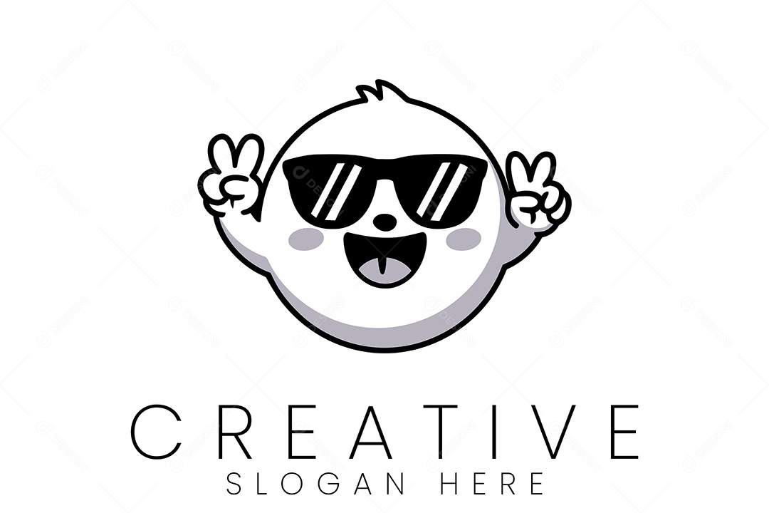 Logo de Empresa Ilustração Vetor EPS + AI Editável