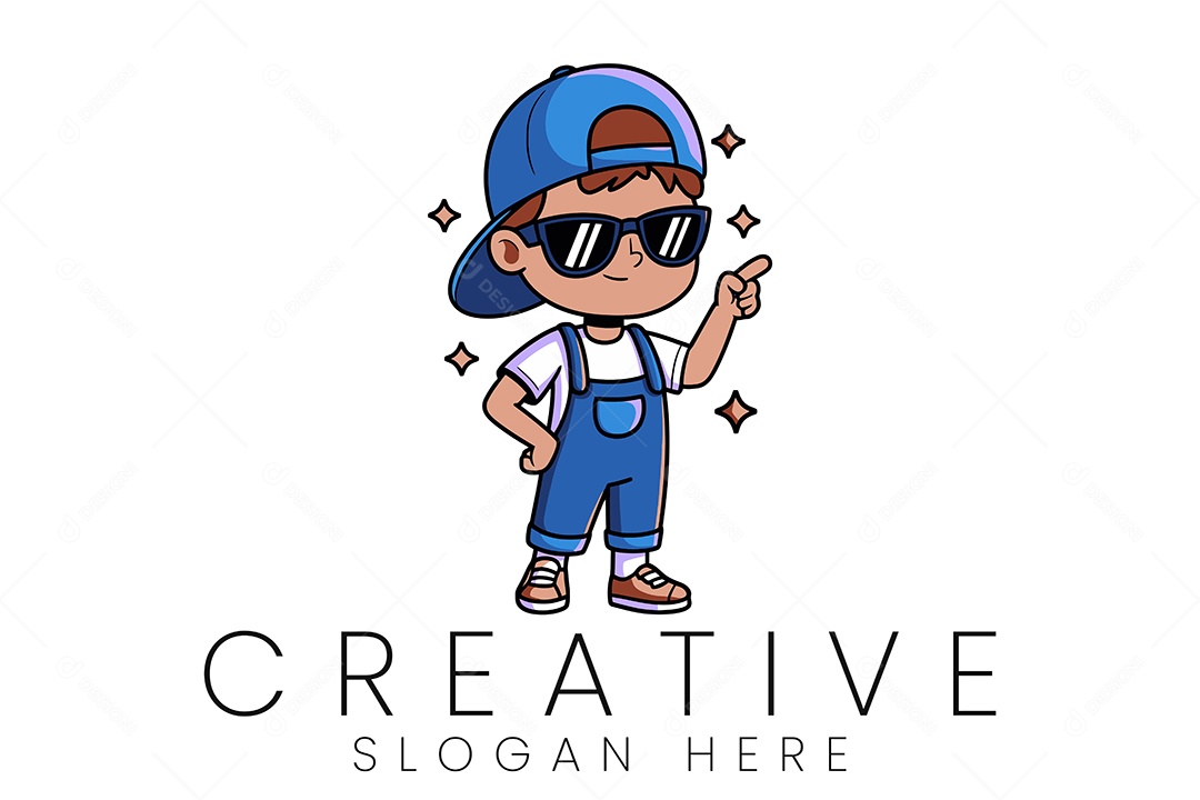 Logo de Empresa Ilustração Vetor EPS + AI Editável