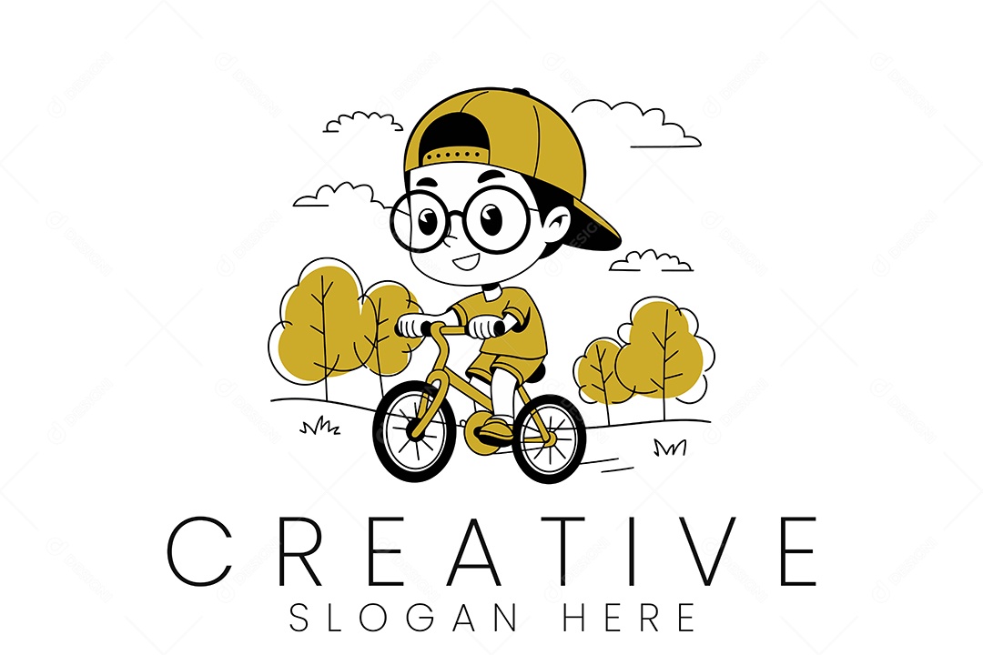 Logo de Empresa Ilustração Vetor EPS + AI Editável