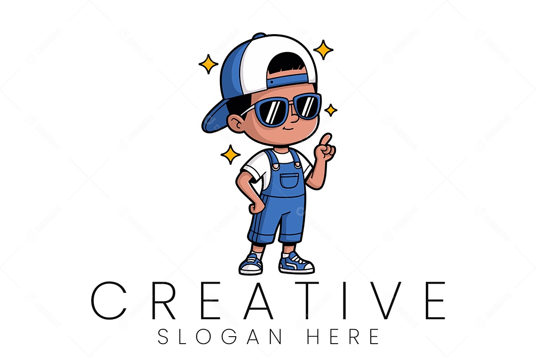 Logo de Empresa Ilustração Vetor EPS + AI Editável