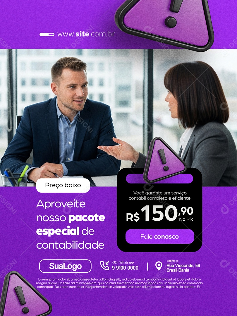 Contabilidade Preço Baixo Aproveite Nosso Pacote Especial Social Media PSD Editável