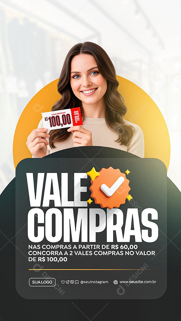 Story Vale Compras Social Media PSD Editável