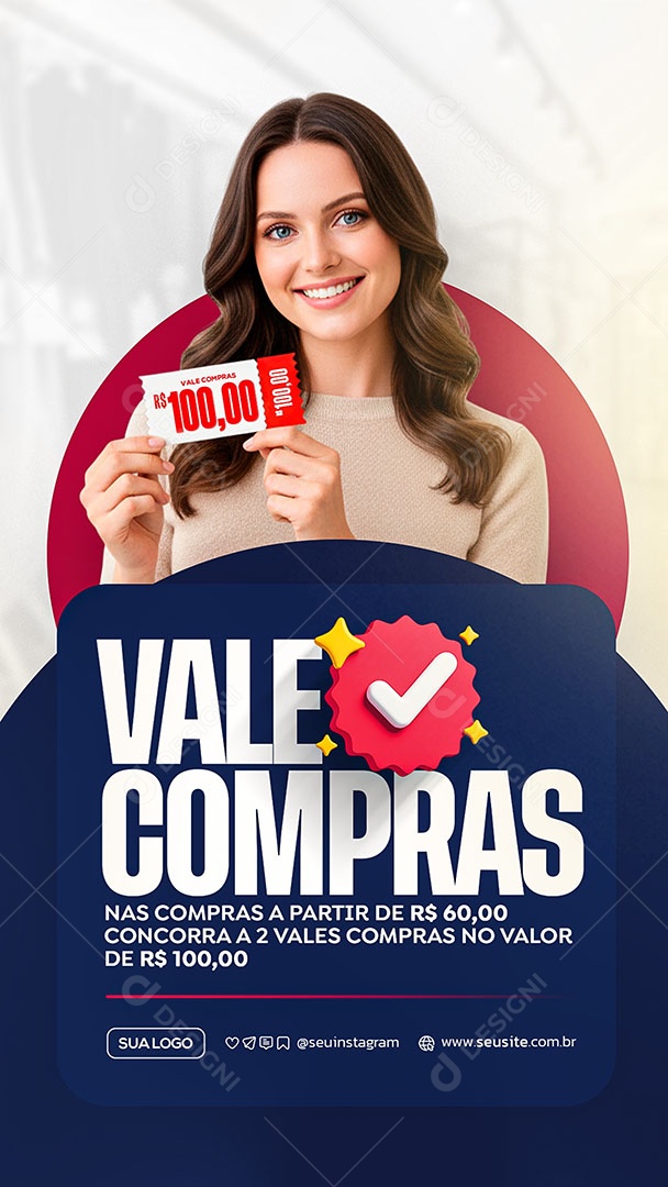 Story Vale Compras Social Media PSD Editável