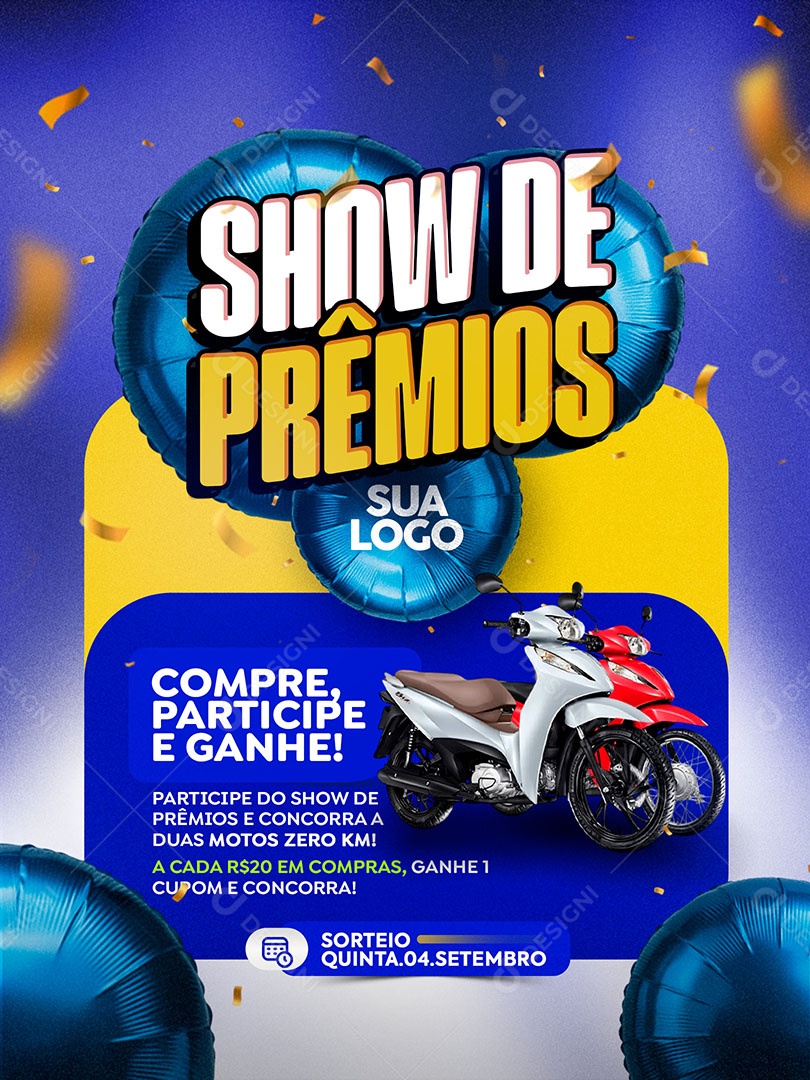 Show de Prêmios Social Media PSD Editável