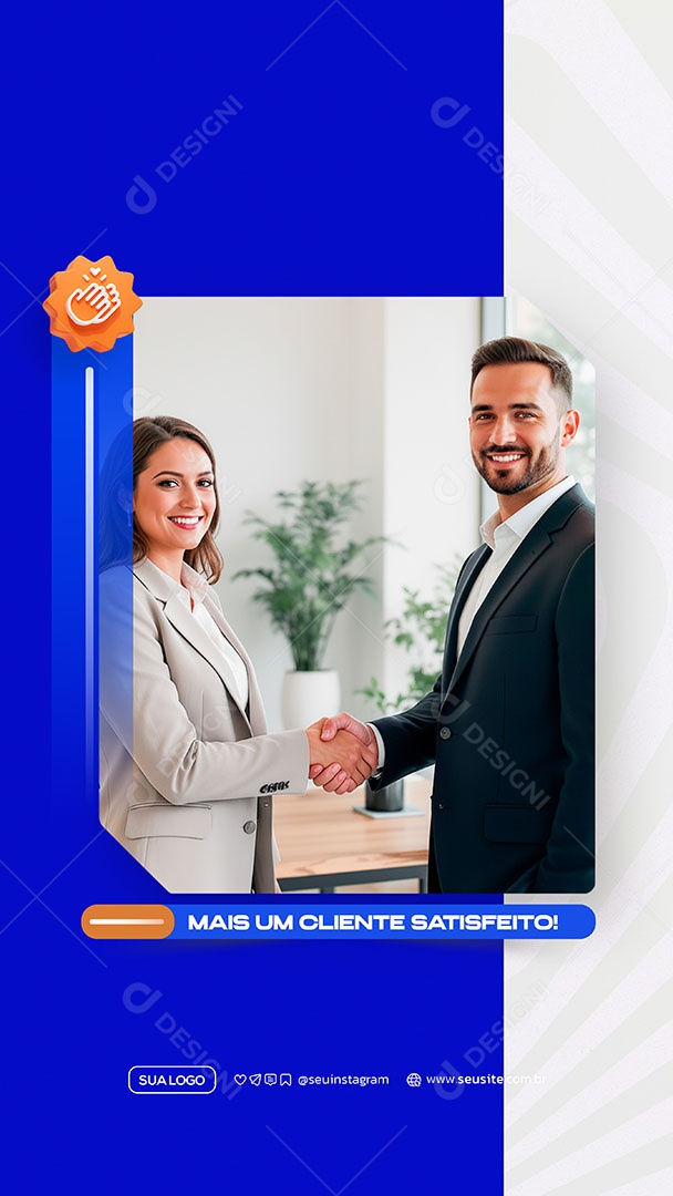 Story Mais Um Cliente Satisfeito Social Media PSD Editável
