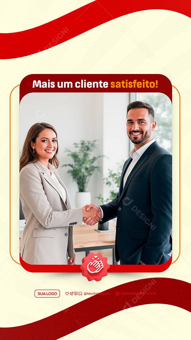 Story Mais Um Cliente Satisfeito Social Media PSD Editável