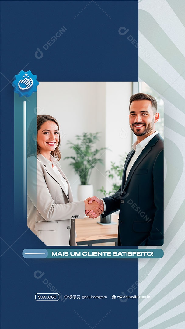 Story Mais Um Cliente Satisfeito Social Media PSD Editável