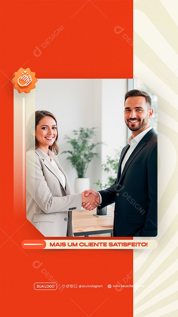 Story Mais Um Cliente Satisfeito Social Media PSD Editável