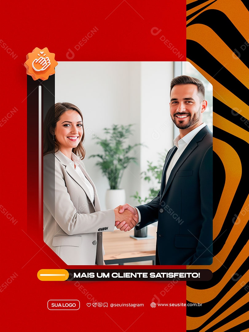 Story Mais Um Cliente Satisfeito Social Media PSD Editável