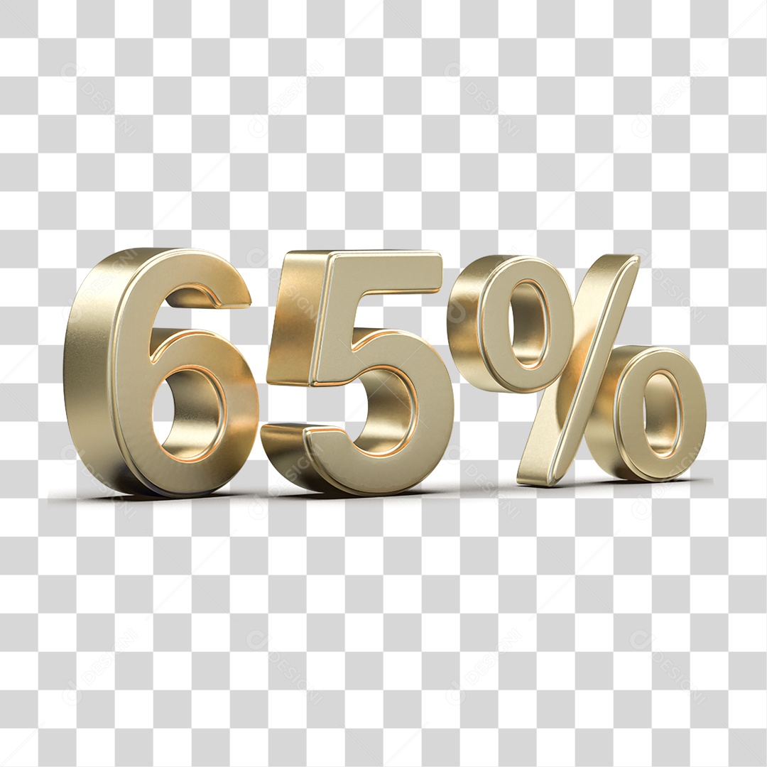 Número 3D 100% PNG Transparente