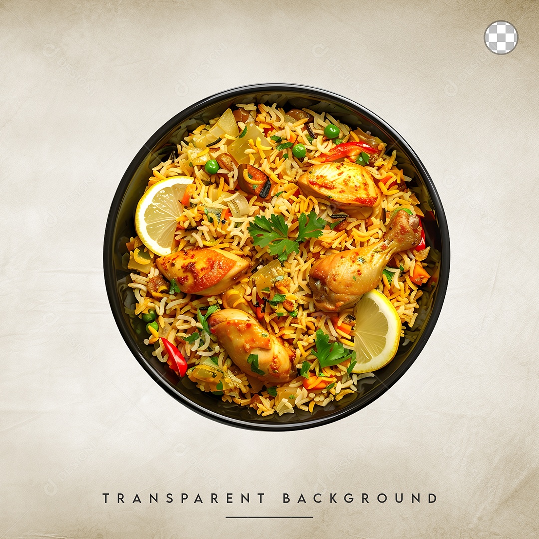 Elemento 3D Sopa em uma Tigela Preta Composição PSD