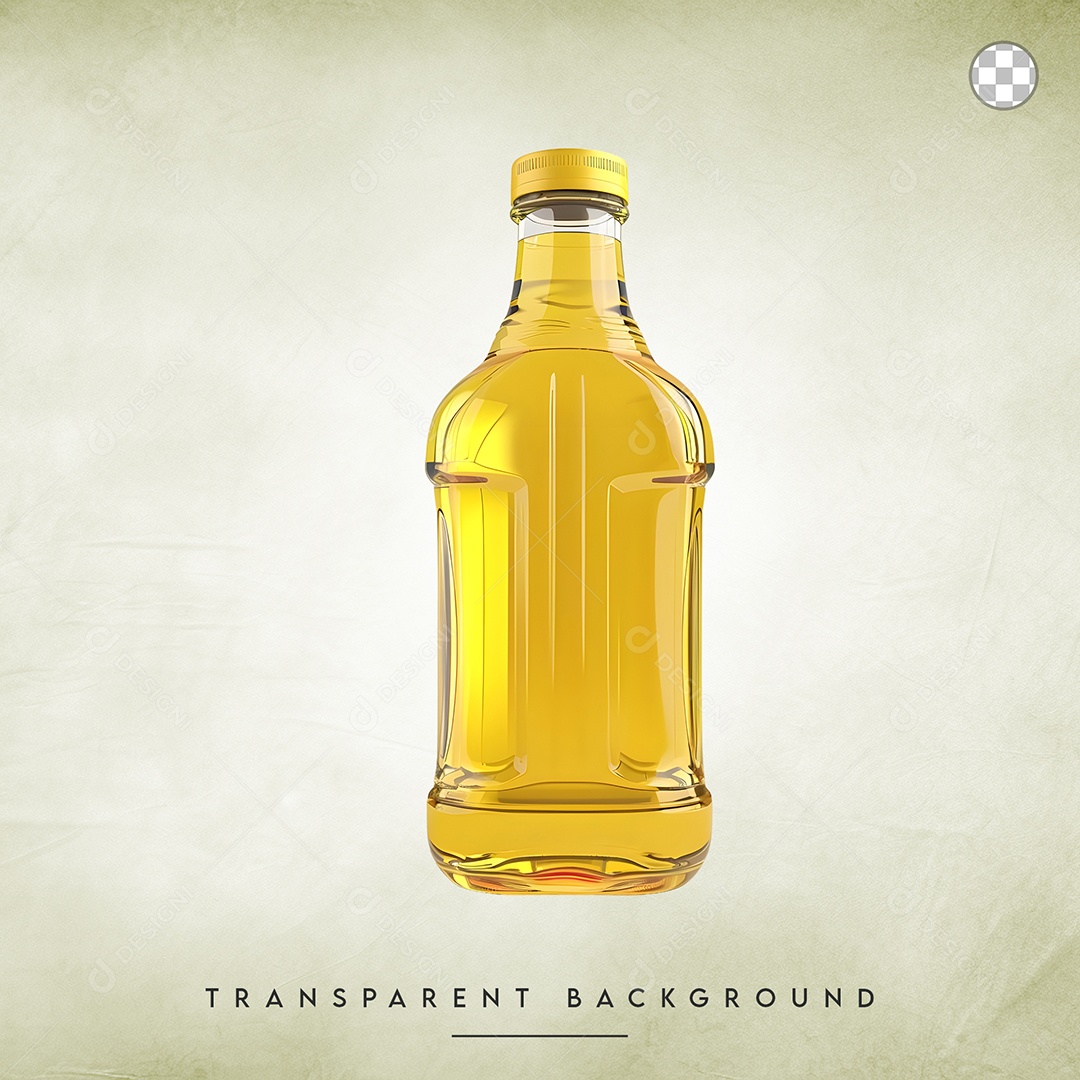 Elemento 3D Vidro de Óleo para Composição PSD
