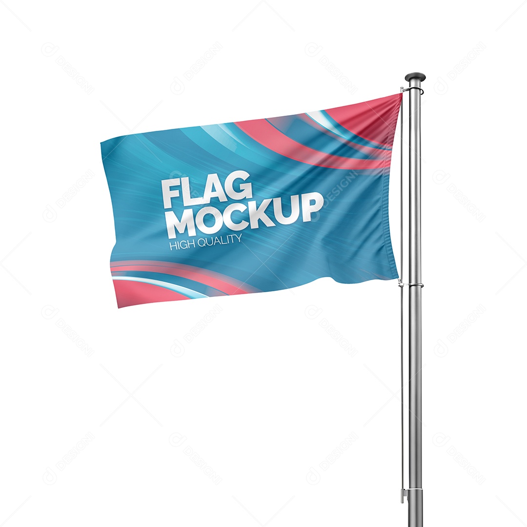 Bandeira Mockup PSD Editável