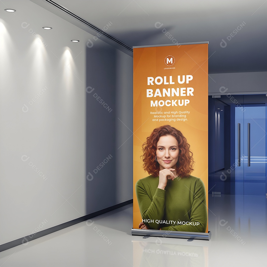Banner de Enrolar Mockup PSD Editável