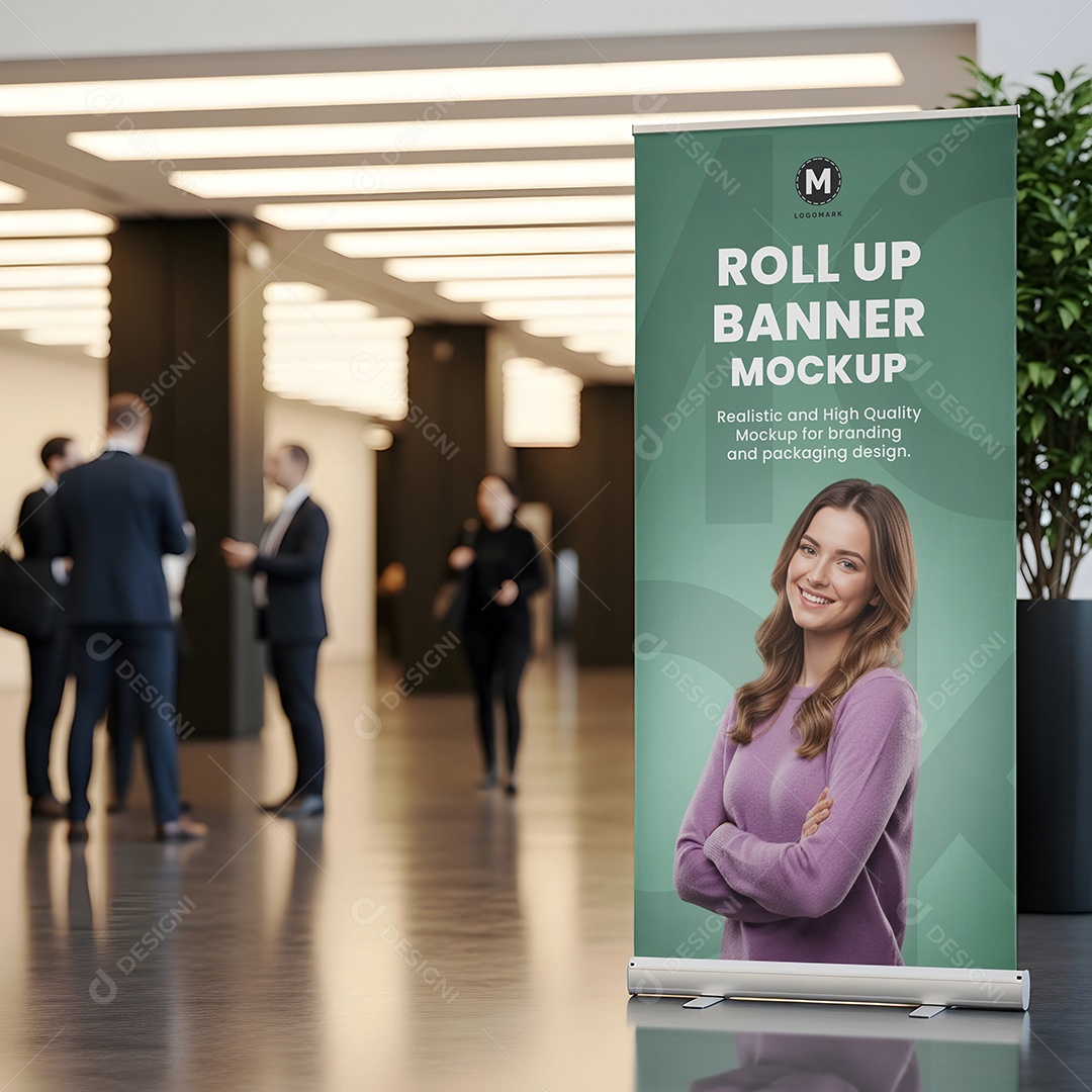 Banner de Enrolar Mockup PSD Editável