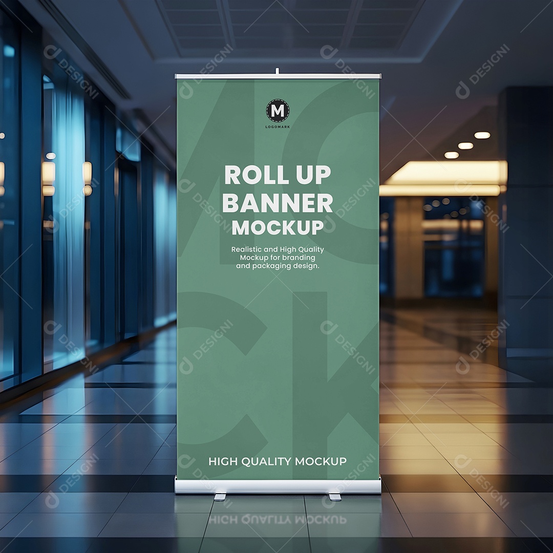 Banner de Enrolar Mockup PSD Editável